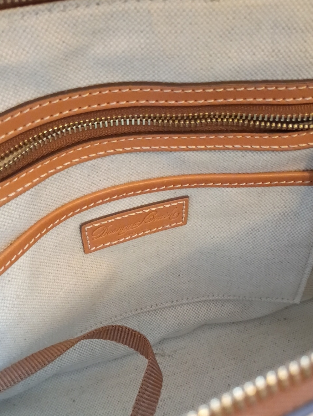 Dooney & Bourke Monogram Floral Hydrangea Zip Domed Satchel - Picture 15 of 17
